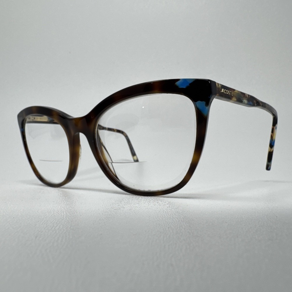 Lacoste Eyeglasses L2884 214 Blue Brown Tortoise 57-20-145 w/ Case, For Frames